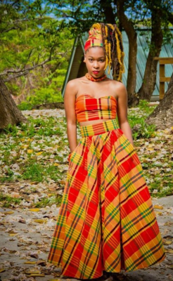 Madras-fabric-dress